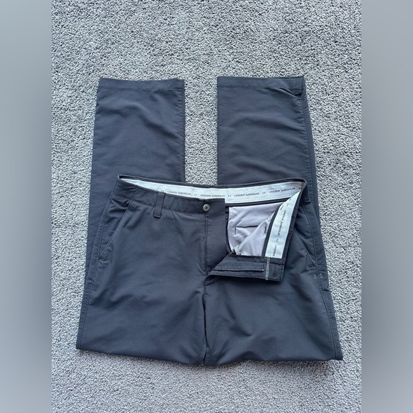 Mens Under Armour Match Play Golf Pants Waist 36 Length 32 Black Activewear - Picture 11 of 11